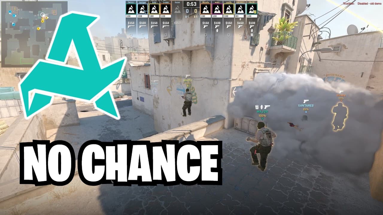Aurora Dust 2 Mid Fake to A Short Explode