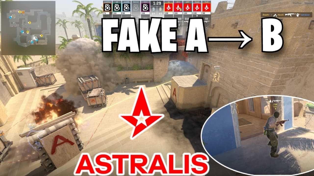 Astralis Mirage Fake A Split into B