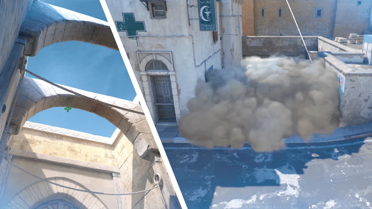 A Cross Smoke from Long Doors